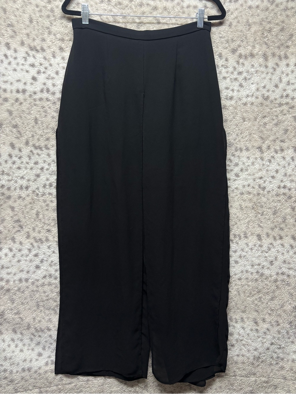VINTAGE J.R. NITES BY CALIENDO SHEER OVERLAY PALAZZO PANTS
